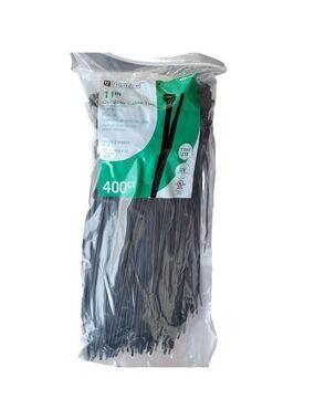 NEW Utilitech 11" outdoor Cable Ties 400ct double sided 75lb strength #4357203